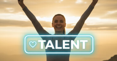Image of a glowing, raw gem or a single bright spark against a dark, unrefined background, symbolizing innate talent.