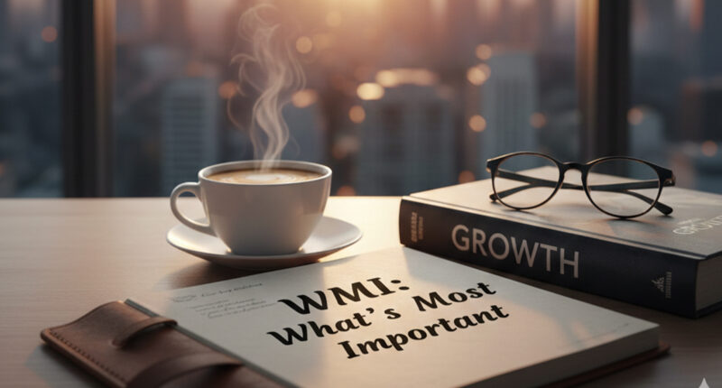 A professional person waking up early to work on a to-do list and a book, representing wealth building habits.