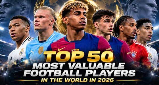 op 50 Most Valuable Football Players in the World in 2026