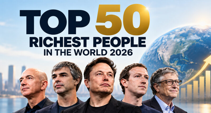 Top 50 richest people in the world 2026