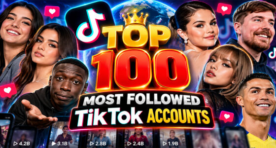 Top 100 Most Followed TikTok Accounts in the World (2026)