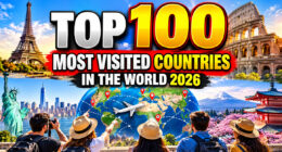 Top 100 most visited countries in the world 2026 tourism ranking
