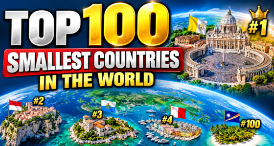 Top 100 Smallest Countries in the World by Area (2026)